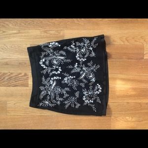 Club Monaco embroidered  skirt